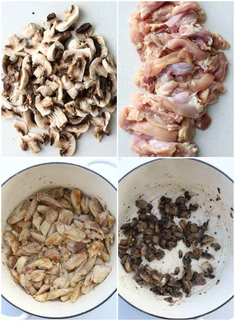How to make gravy with chicken, mushrooms, and Marsala wine.