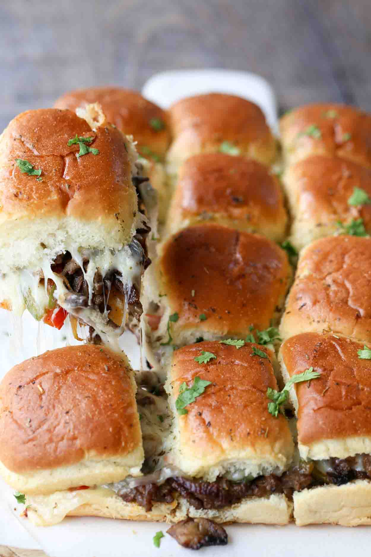 Philly Cheese Steak Sliders Recipe image