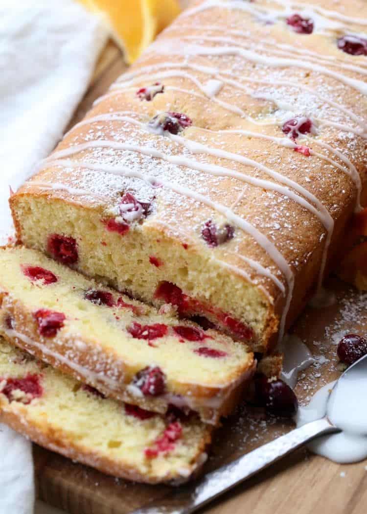 How to make the cranberry orange bread recipe with fresh cranberries and orange zest.