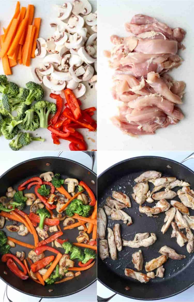 Step by step instructions on how to make stir fry recipe.