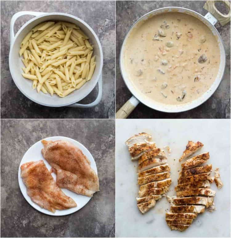How to make cajun chicken pasta with seasoned, seared chicken, penne pasta and a creamy cajun sauce, 