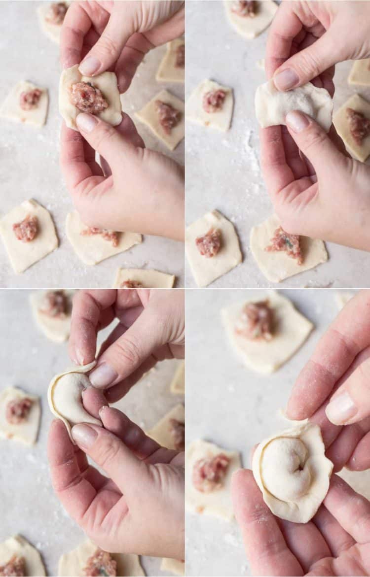 How to assemble this pelmeni recipe, making them by hand.