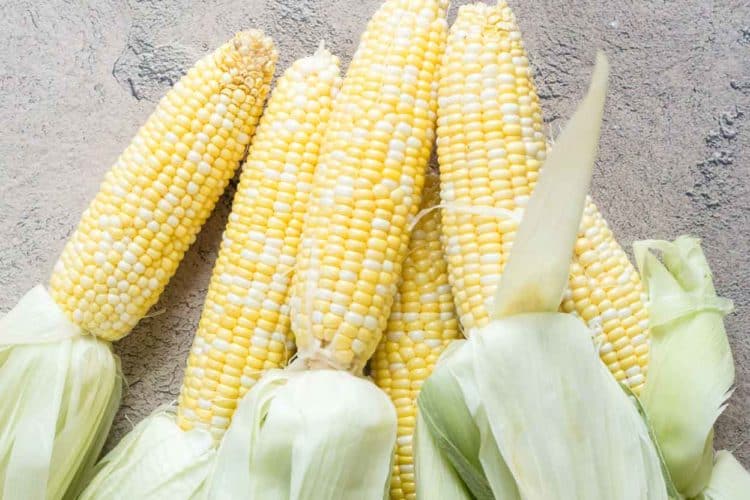 How to prepare corn husks for this amazing corn on the cob recipe.