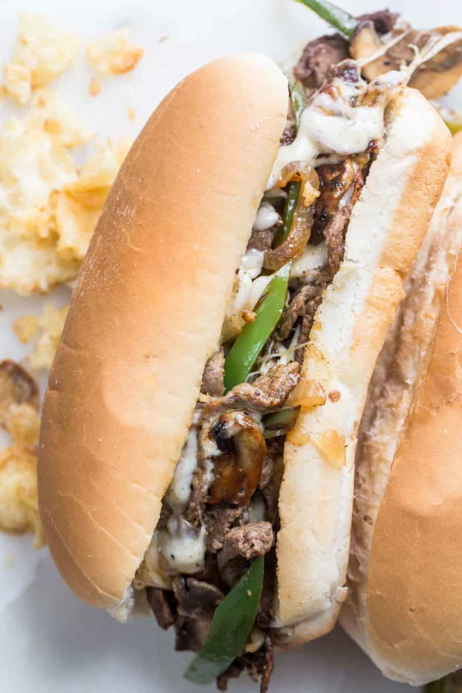 Philly Cheesesteak Sandwich Recipe - Valentina&amp;#39;s Corner