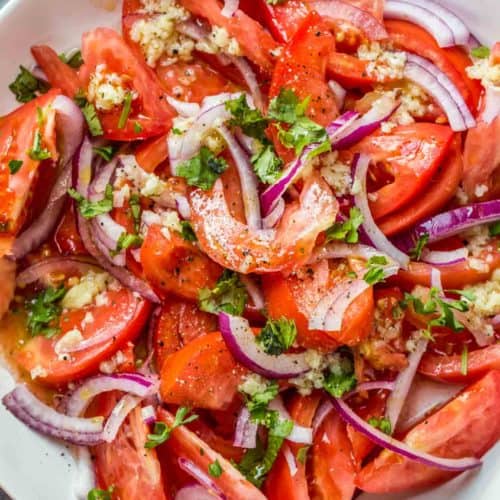 Fresh Tomato Salad Recipe - Valentina's Corner