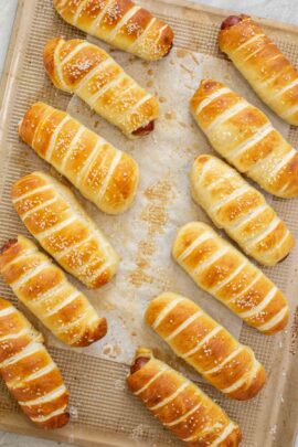 Homemade Pretzel Dog Recipe (VIDEO) - Valentina's Corner