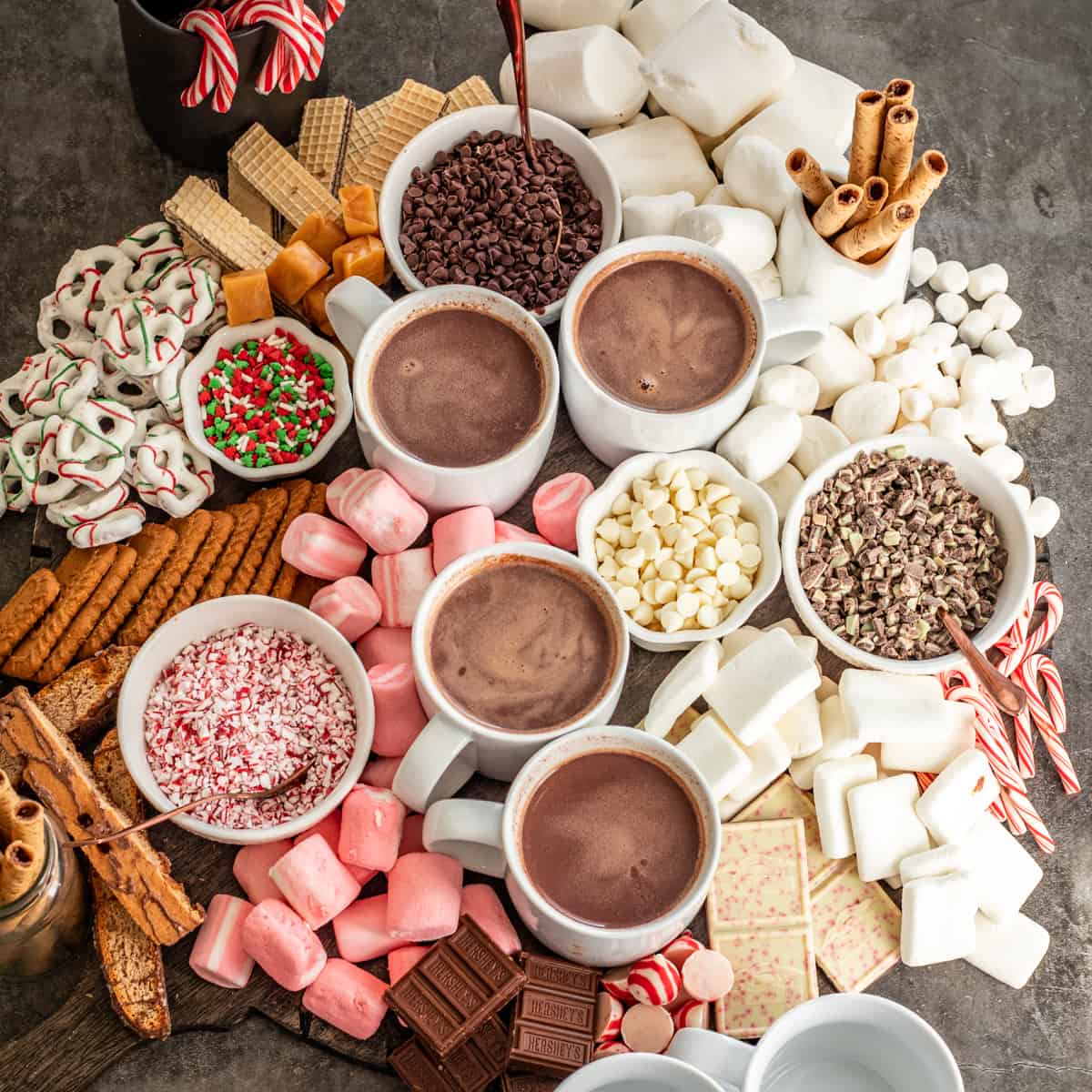 Hot Chocolate Toppings - For a DIY Hot Chocolate Bar