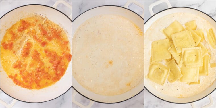 Step by step pictures of how to make cheese ravioli.