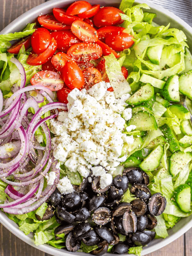 Greek Salad Recipe (with Homemade Dressing) Story
