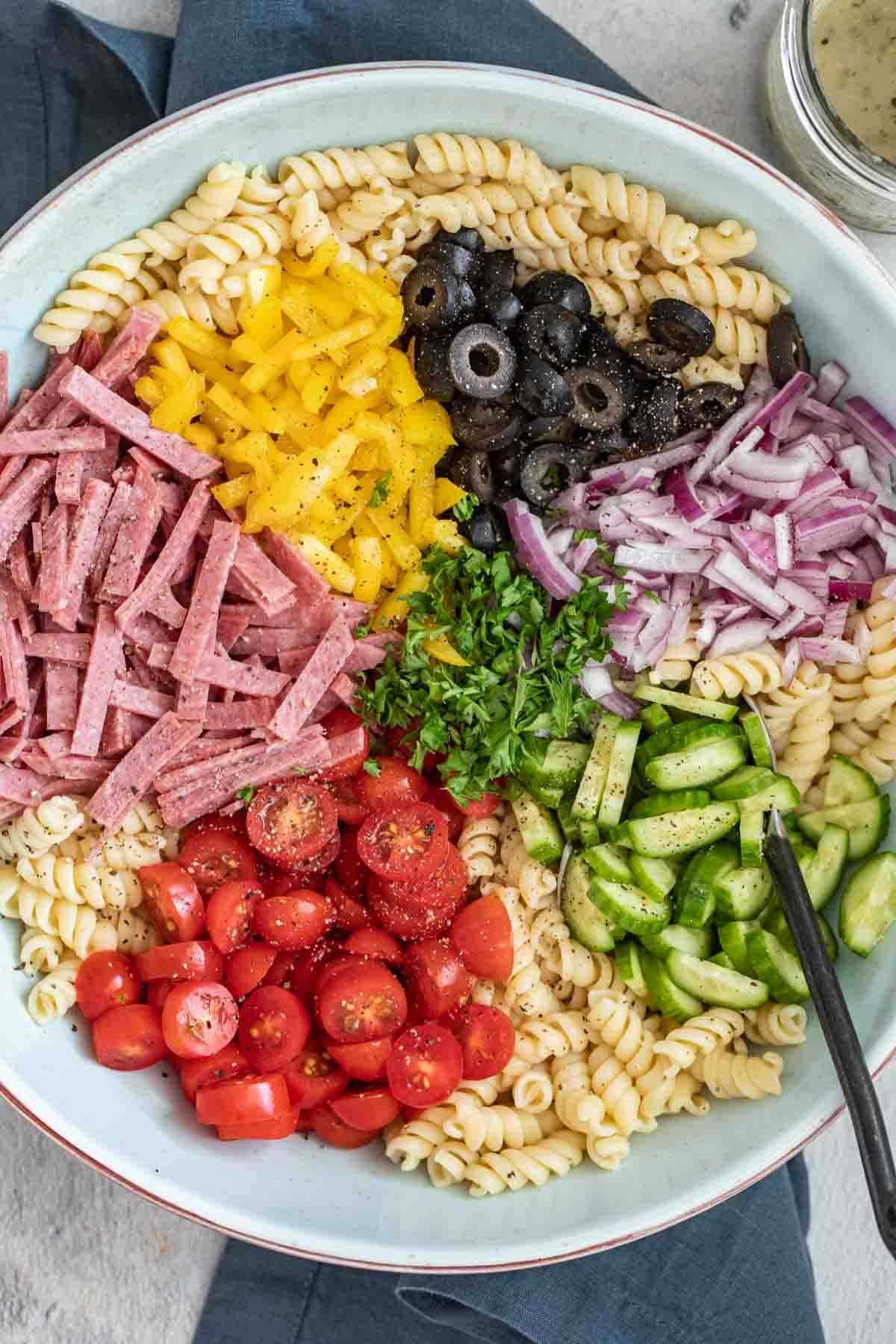Pasta Salad with Italian Dressing - Valentina's Corner
