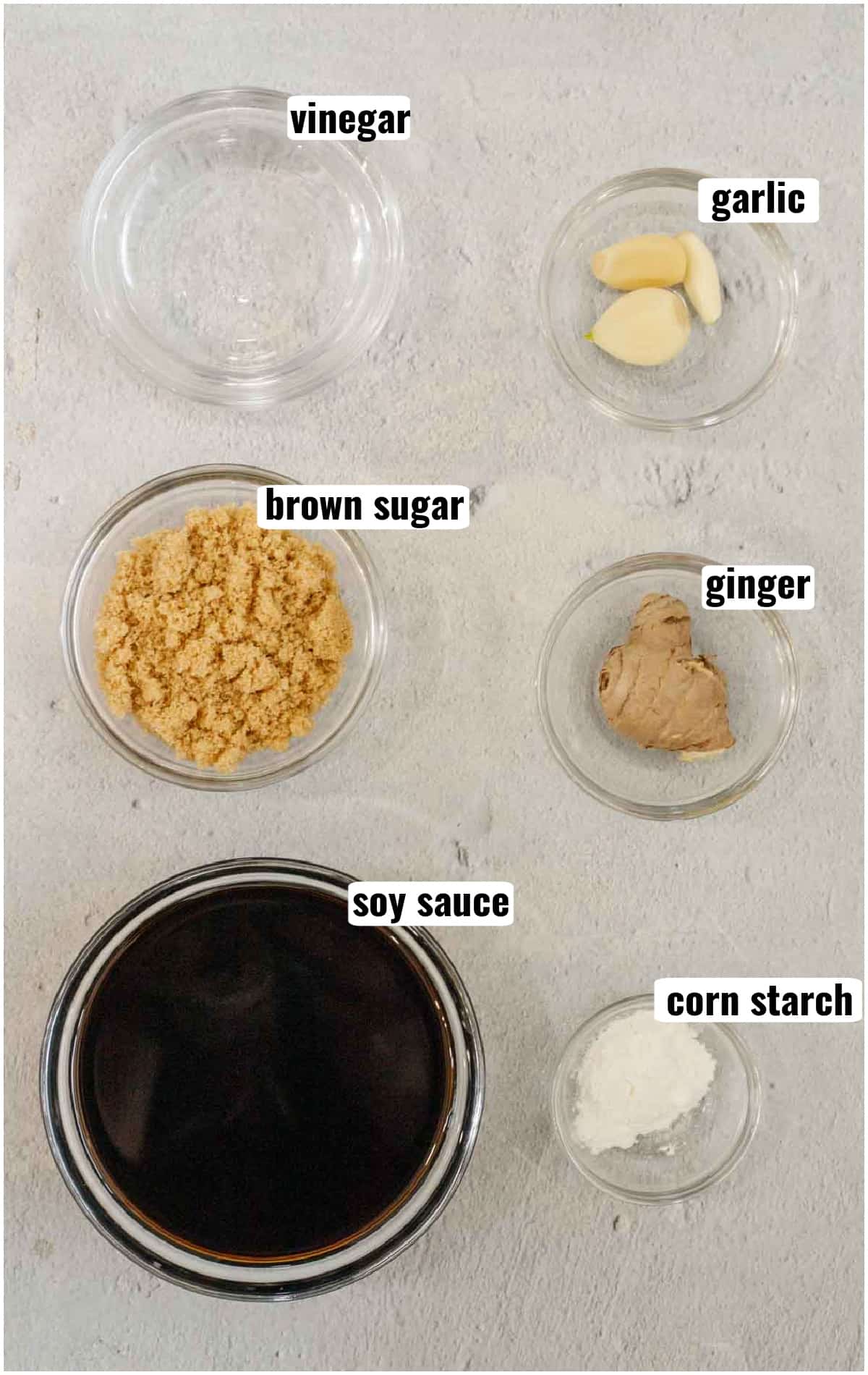 Ingredients for hibachi ginger sauce.