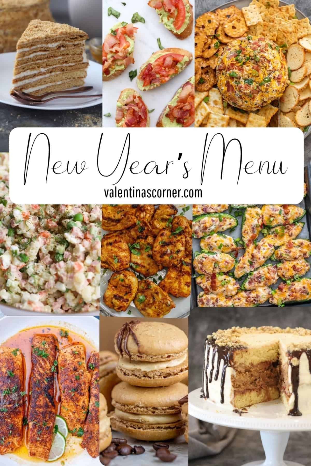 New Year's Dinner Collage