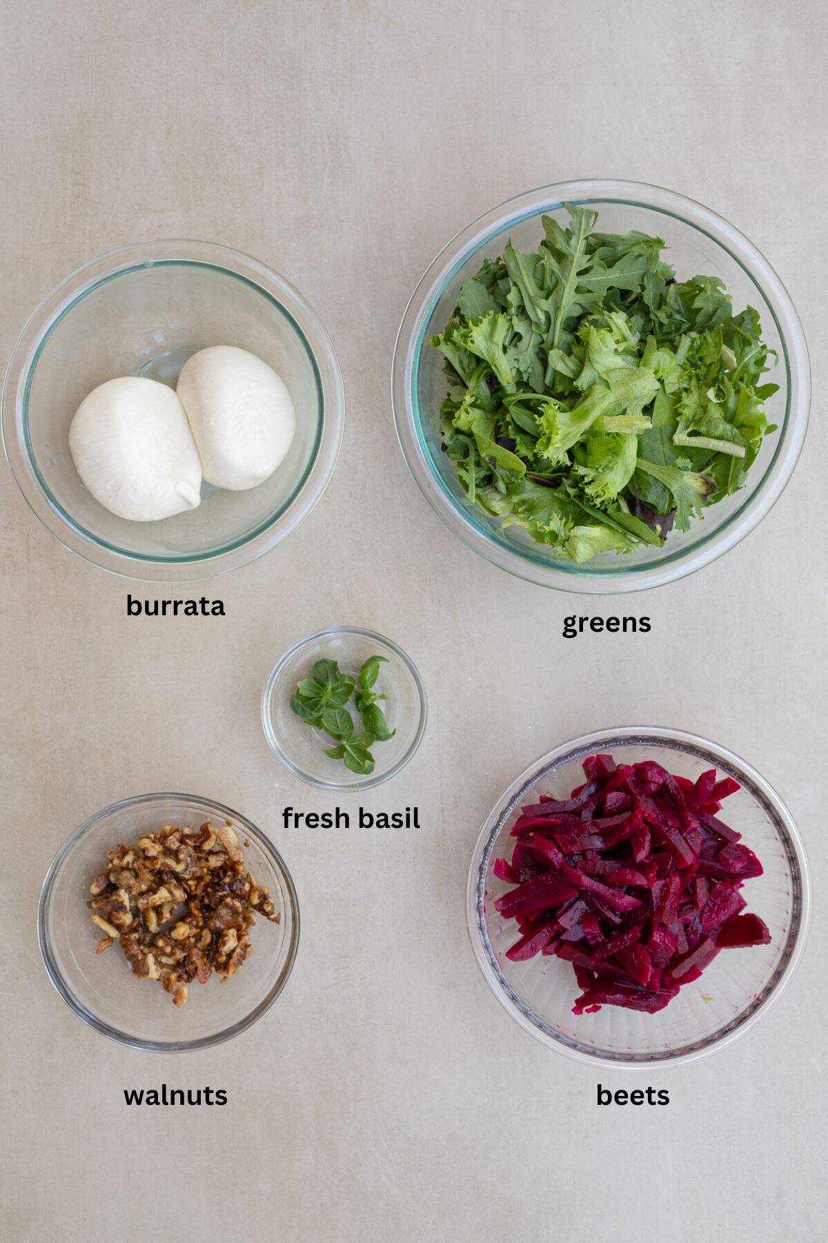 Healthy Beet Salad Recipe for Any Occasion A variety of ingredients to make beet salad.