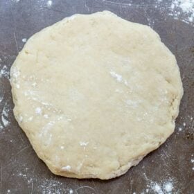 A galette dough ball.